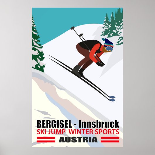 Bergisel - Innsbruck, Ski Jump in Oostenrijk Poster (Voorkant)