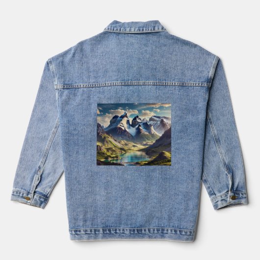 bergjas denim jacket (Achterkant)