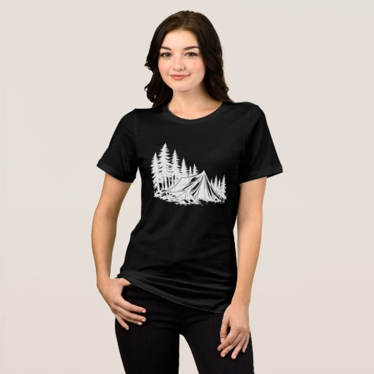 Bergkampeeravontuur Natuur Tri-Blend Shirt (Voorkant volledig)