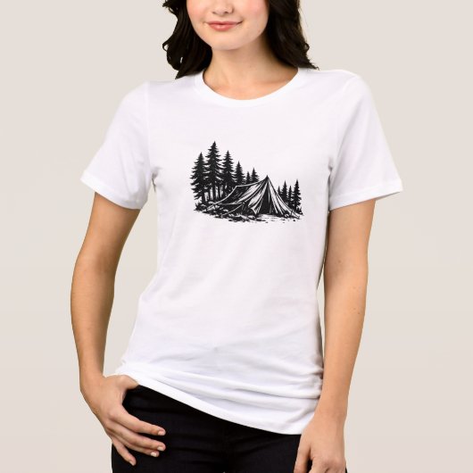 Bergkampeeravontuur Natuur Tri-Blend Shirt (Voorkant)