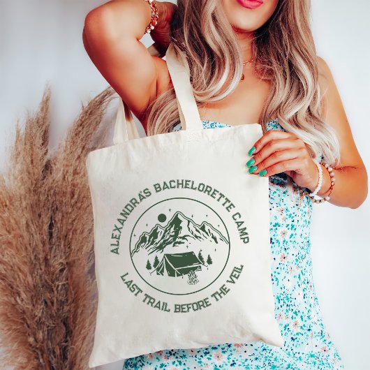 Bergkampeerweekend vrijgezellenfeest tote bag