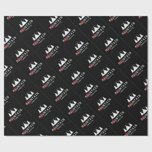 bergkamperen cadeaupapier (Vlak)