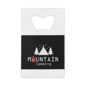 bergkamperen creditkaart flessenopener (Voorkant)