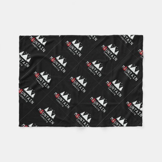 bergkamperen fleece deken (Voorkant (Horizontaal))