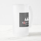 bergkamperen matglas bierpul (Voorkant rechts)