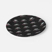 bergkamperen papieren bordje (Gekanteld)