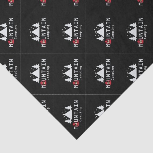 bergkamperen tissuepapier (Detail)