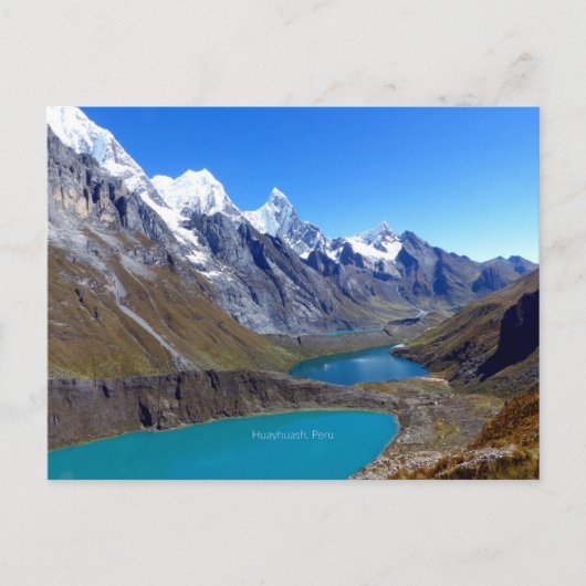 Bergketen Huayhuash, Peru Briefkaart (Voorkant)