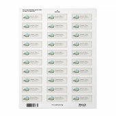 Bergketting Koppels Bruiloftsfeest Retouradres Etiket (Full Sheet)