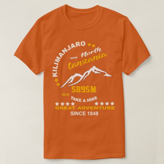Bergkilimanjaro T-shirt (Design voorkant)