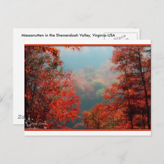 bergkleuren briefkaart (Voorkant / Achterkant)