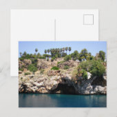 Bergkliffen met mediterraan zee briefkaart (Voorkant / Achterkant)
