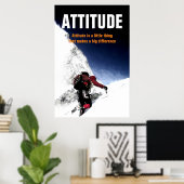 Bergklimmende houding Motivatie Poster (Thuiskantoor)