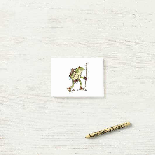 Bergklimmende Kikker Post-it® Notes (Op bureau)