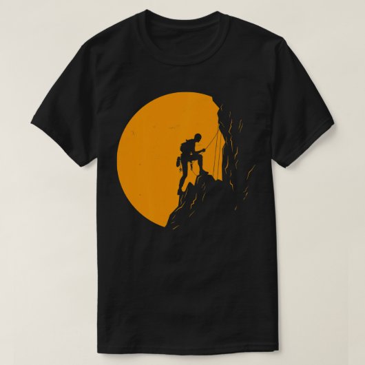 Bergklimmer Bouldering Rock klimmen en klimmen T-shirt (Design voorkant)