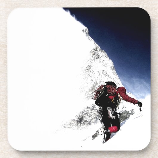 Bergklimmer Extreme Sports Drankjes Onderzetter (Voorkant)