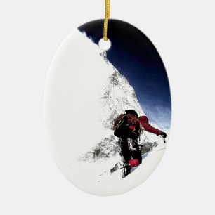 Bergklimmer Extreme Sports Keramisch Ornament