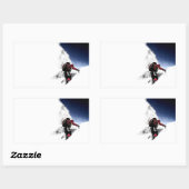 Bergklimmer Extreme Sports Rechthoekige Sticker (Vel)