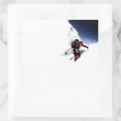 Bergklimmer Extreme Sports Rechthoekige Sticker (Tas)