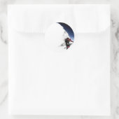 Bergklimmer Extreme Sports Ronde Sticker (Tas)