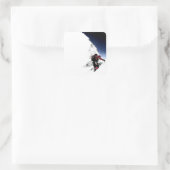 Bergklimmer Extreme Sports Vierkante Sticker (Tas)