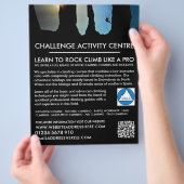 Bergklimmer Silhouette, klimmen en wiepen Flyer (Hand)