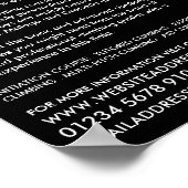 Bergklimmer Silhouette, klimmen en wiepen Poster (Hoek)