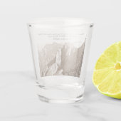 Bergklimmer van de Bergklimmer Wedding Favor Date Shot Glas (Achterkant)