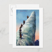 Bergklimmers die proberen een Serac te verdoven Briefkaart (Voorkant / Achterkant)