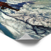 Bergklimmers die proberen een Serac te verdoven Poster (Hoek)