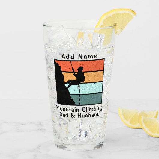 Bergklimmers, pap en man glas (Achterkant ijs)