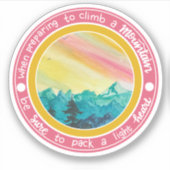 bergklimsticker sticker (Voorkant)