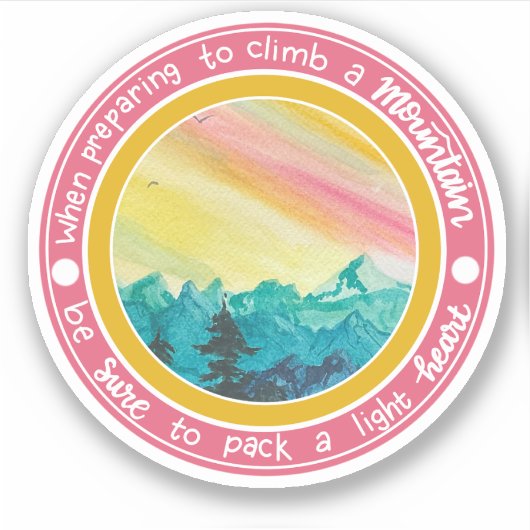 bergklimsticker sticker (Voorkant)