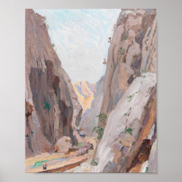 Bergkloof Neutrale Abstracte Kunstprint Poster