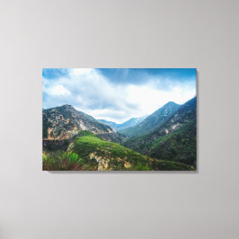 Bergkloof wandkunst | Schilderij van een schildera Canvas Afdruk