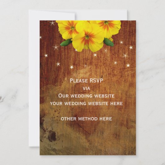 Bergkousen op hout kaart (Achterkant)