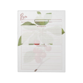 Bergkousenrecept Notitieblok