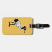 Bergkraan met zwarte hals bagagelabel (Voorkant horizontaal)