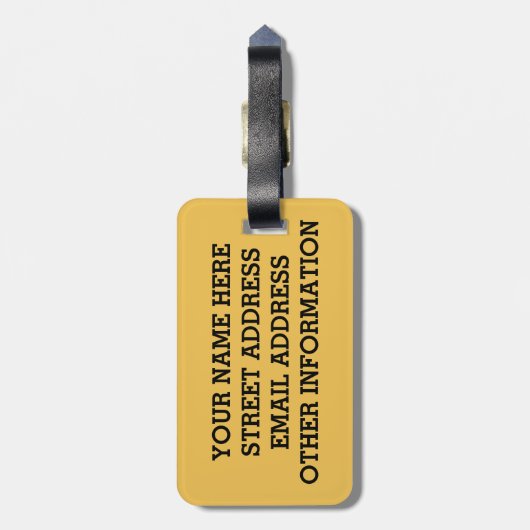 Bergkraan met zwarte hals bagagelabel (Achterkant verticaal)