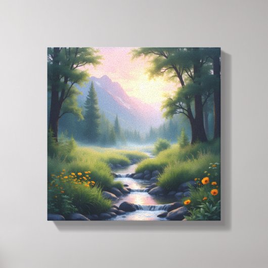 Bergkreekblad  canvas afdruk (Voorkant)