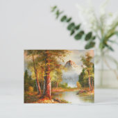 Bergkunst en landschapskunst briefkaart (Staand voorkant)