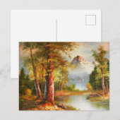Bergkunst en landschapskunst briefkaart (Voorkant / Achterkant)