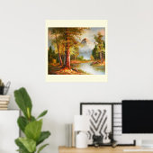Bergkunst en landschapskunst poster (Thuiskantoor)