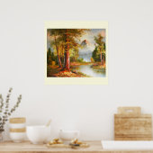 Bergkunst en landschapskunst poster (Keuken)