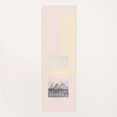 Bergkunst met hoge Waterverf monogrammen Yogamat (Voorkant)