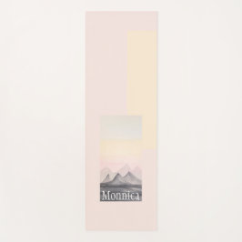 Bergkunst met hoge Waterverf monogrammen Yogamat