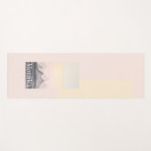 Bergkunst met hoge Waterverf monogrammen Yogamat (Voorkant (horizontaal))