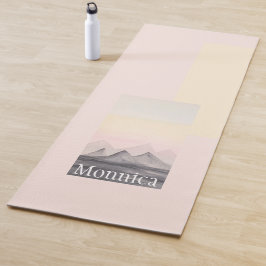 Bergkunst met hoge Waterverf monogrammen Yogamat