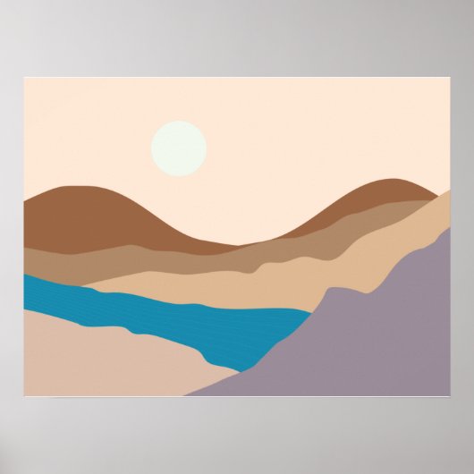 bergkunst poster (Voorkant)