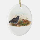 Bergkwartel, boom keramisch ornament (Rechts)